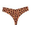 Sexy Leopard Seamless Underwear Women's Ice Silk Breathable Sports Pure Cotton Crotch Antibacterial Women's Thong Panties