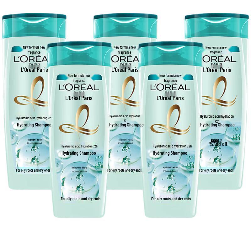 

L Oréal Hyaluronic Acid Hydrating Shampoo 5-Bottle Value Pack