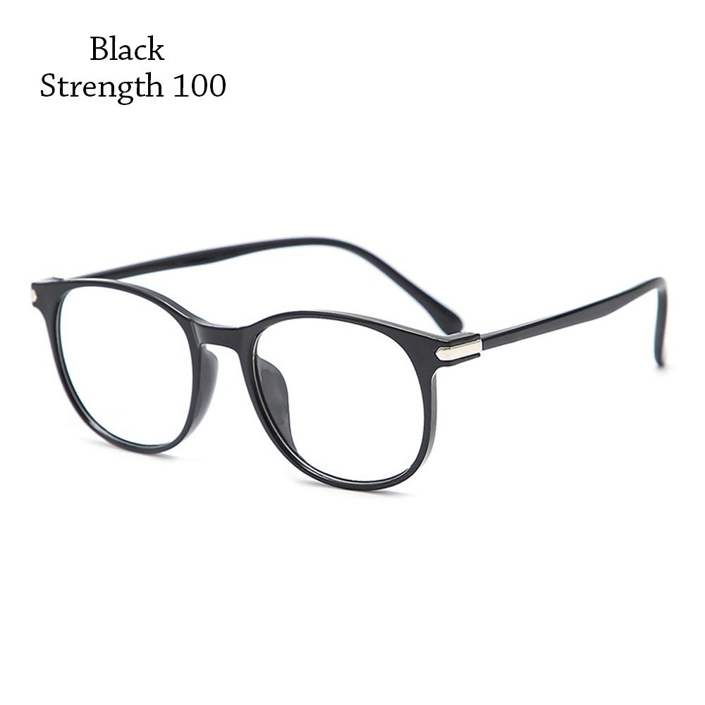 

Eye Protection Square Eyeglasses Ultralight Presbyopic Eyewear Hyperopia Glasses for Men Women Strength 100 чорний
