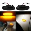 Seitenmarkierungsleuchten Service-Paar für Panda 169, Dynamische LED-Lampen mit Rauchglas, sequenziellem Blinker-Ausgang und direkter Seitenverbindung