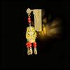 Ancient Style Luminous Lantern Refrigerator Magnet with Pavilion Tassel and Pearl Ornament
