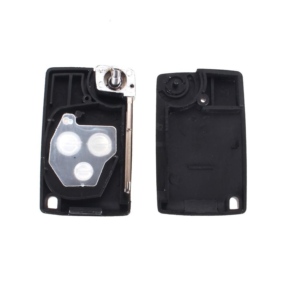 KEYYOU Design 3 Buttons Modified Flip Folding Replacement Car Blank Key Shell For Lada Remote Case Cover Fob