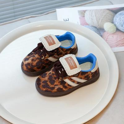 2024 Kinder Freizeitschuhe für Mädchen Frühling Herbst Neu Modisch Koreanischer Stil Weich Rutschfest Vielseitig Schick Vielseitiger Schuh