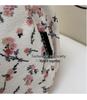 New Floral Canvas Tote: Lightweight, High-Capacity, Cute Design for Daily Commutes