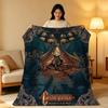 Game C-Castlevania Throw High-Density Short Plush Blanket Soft Skin-Friendly for Sofa Nap Air-Conditioned Room