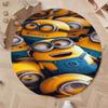 Classic Minions Circular Rug Lovely Character Pattern Round Floor Mat For Children Bedroom Living Room Home Decorative Carpet