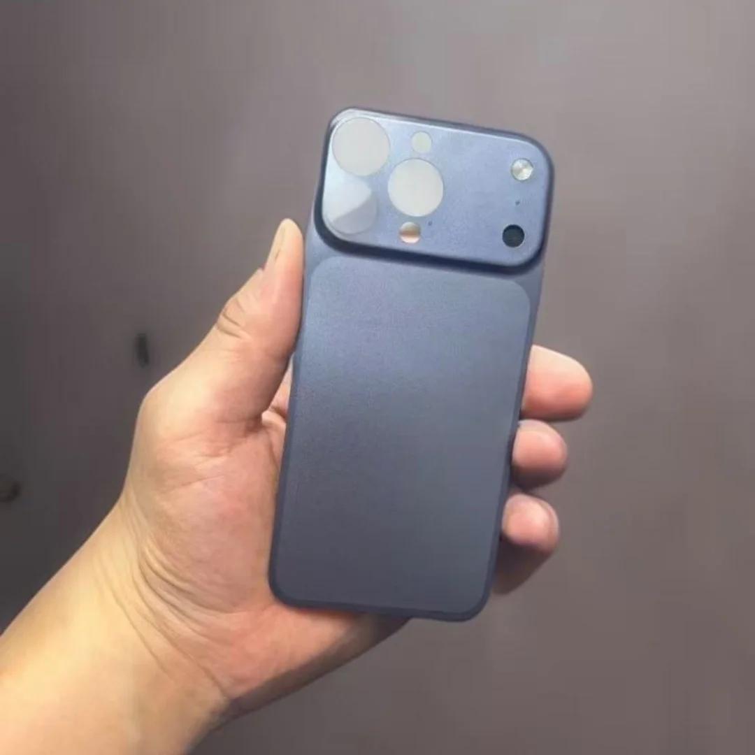 

Для IPhone 14 15 16 Pro Секунди Оновлення до IPhone17Pro Max Наклейка з імітацією об єктива камери Задня кришка Захисна плівка для екрана камери 15promax синій