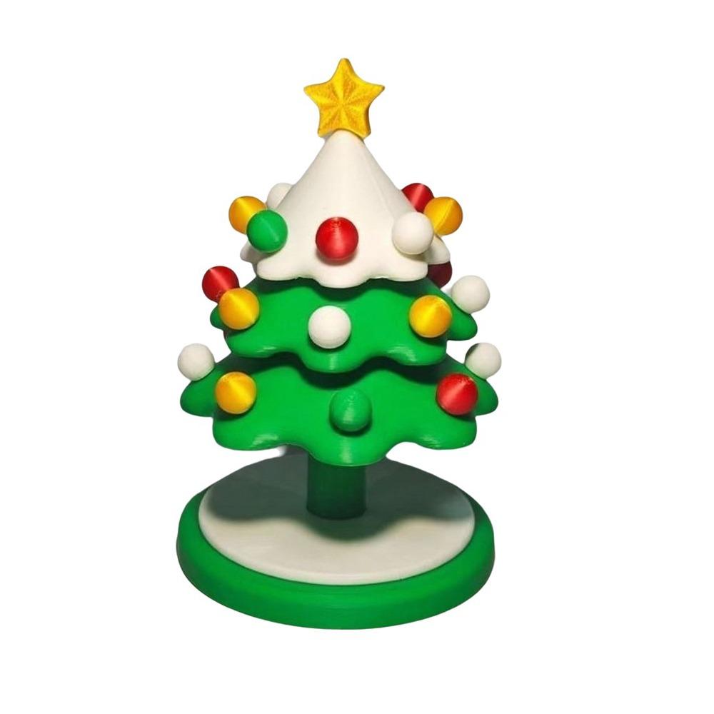 3D Printed 3D Printed Dancing Christmas Tree Detachable Christmas Tree Fidget Toy  Office Desktop