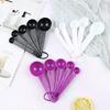 5Pcs Baking Cooking Tools Plastic Measuring Spoon Measuring Ladle With Scale