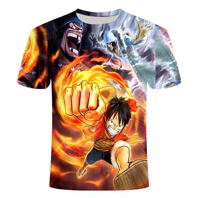 Anime One Pieces Dámské tričko novinka móda Japonská manga grafika potištěná oversized tričko volné anime top