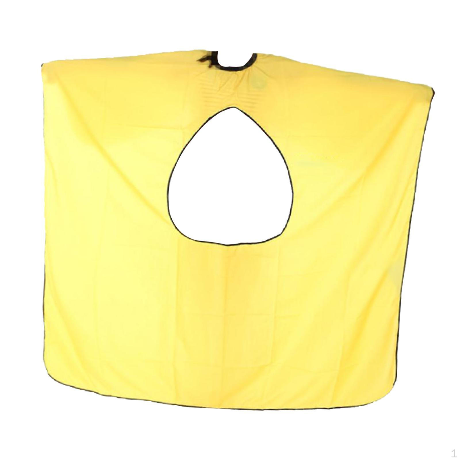 

Парикмахерская накидка для стрижки волос, укладки, регулируемая застежка на шею, фартук для макияжа, шаль для окрашивания жёлтый