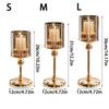 1 STK Kerzenlicht für Mittelstück Kerzenhalter Abendessen Foto-Requisiten Metall Glas Kerzenständer Europäische Heimdeko