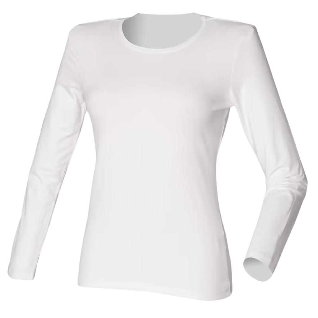 SF Women Womens/Ladies Feel Good Stretch Long-Sleeved T-Shirt
