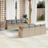 VidaXL Garden Lounge Set with Cushions 9 Pcs, Patio Sofas, Patio Furniture Set, Outdoor Furniture, Mix 3225821