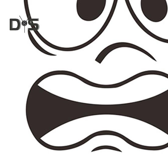 Toilettenaufkleber mit erschrockenem Ausdruck, wasserdicht, entfernbar, selbstklebend, PVC, Wandkunst, Cartoon-Ausdruck, Toilettensitzdeckel-Dekoration für Wohnzimmer und Badezimmer