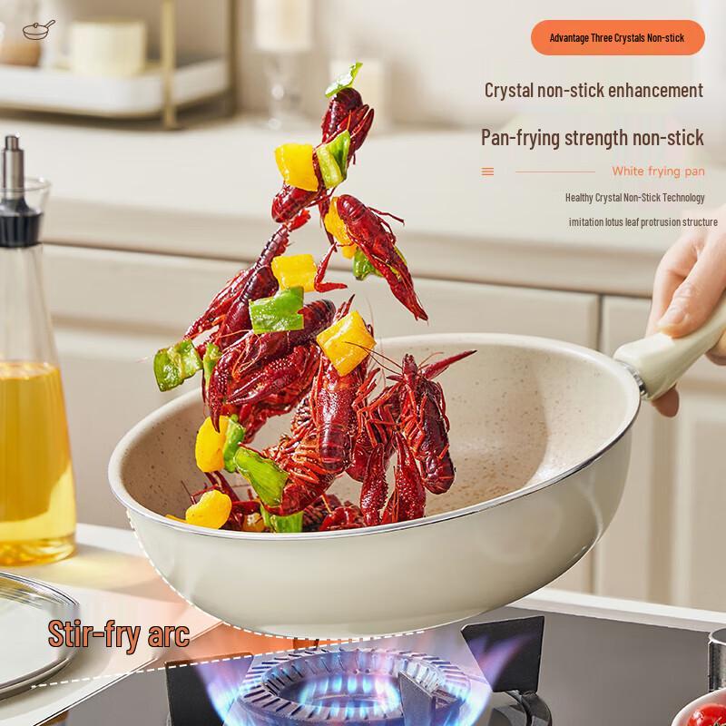 ASD Nano Ceramic Non-stick Wok & Frying Pan 28cm