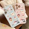 ins oil painting strawberry dog for iPhone16 apple 17 pro max mobile phone case 15 creative 14 cartoon 13 soft