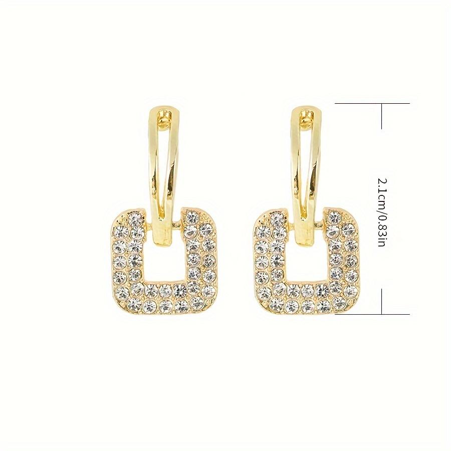 Trendy New Personalized Square Geometric Earrings