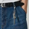 Layered Dice Chain Keyring [Silver]