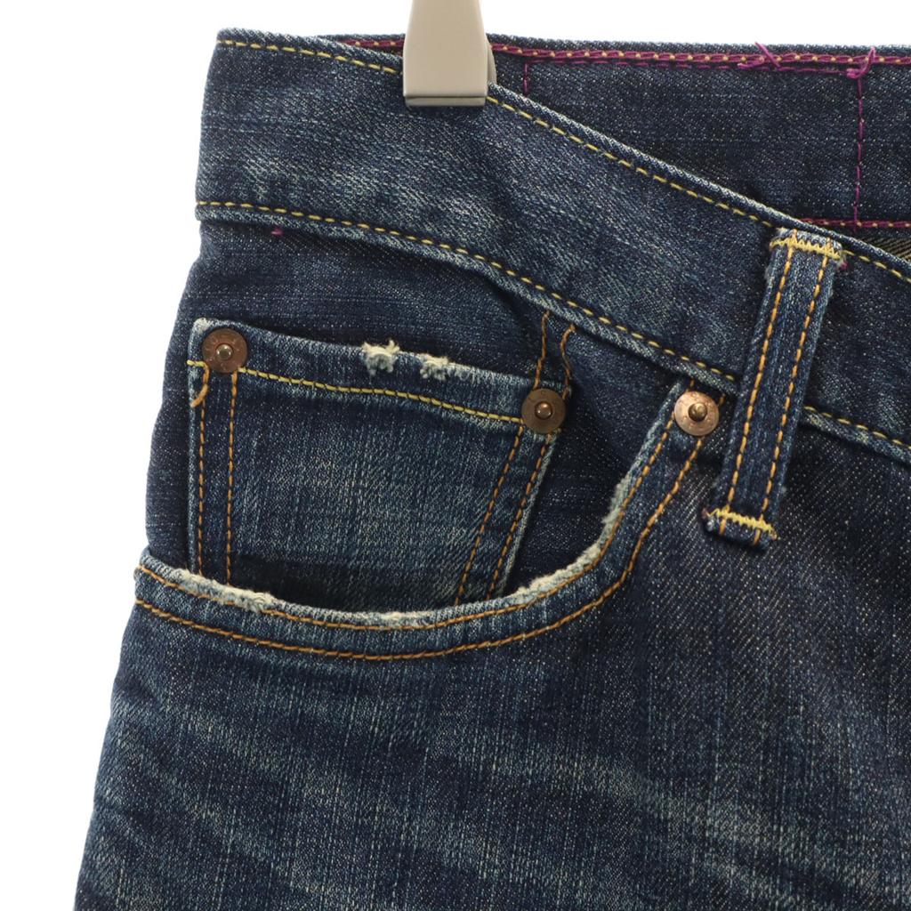 Levi's 502 Purple Package Straight Denim Pants W29 Indigo Jeans Men's Used