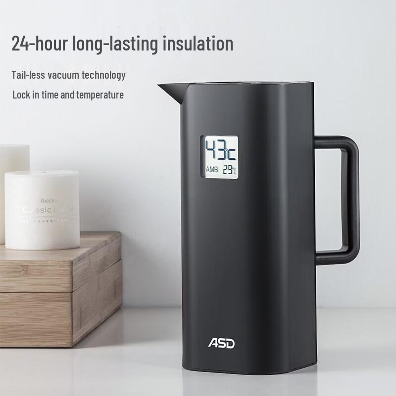 

ASD 1.0L Digital Display Vacuum Insulated Stainless Steel Pot