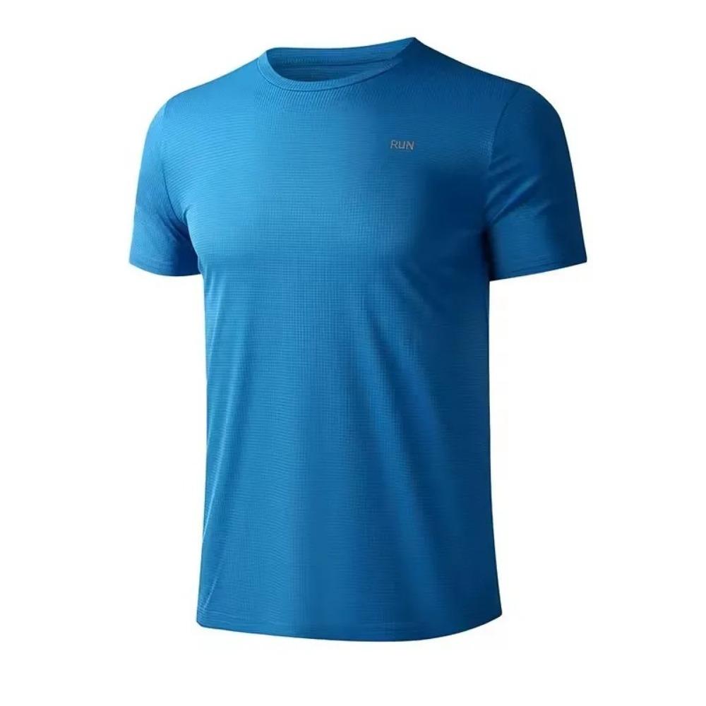 Fitness T-shirt - New Summer Men s Quick-Drying Running Fitness Sports Shirt - Men s Short-Sleeved Fitness Top S
