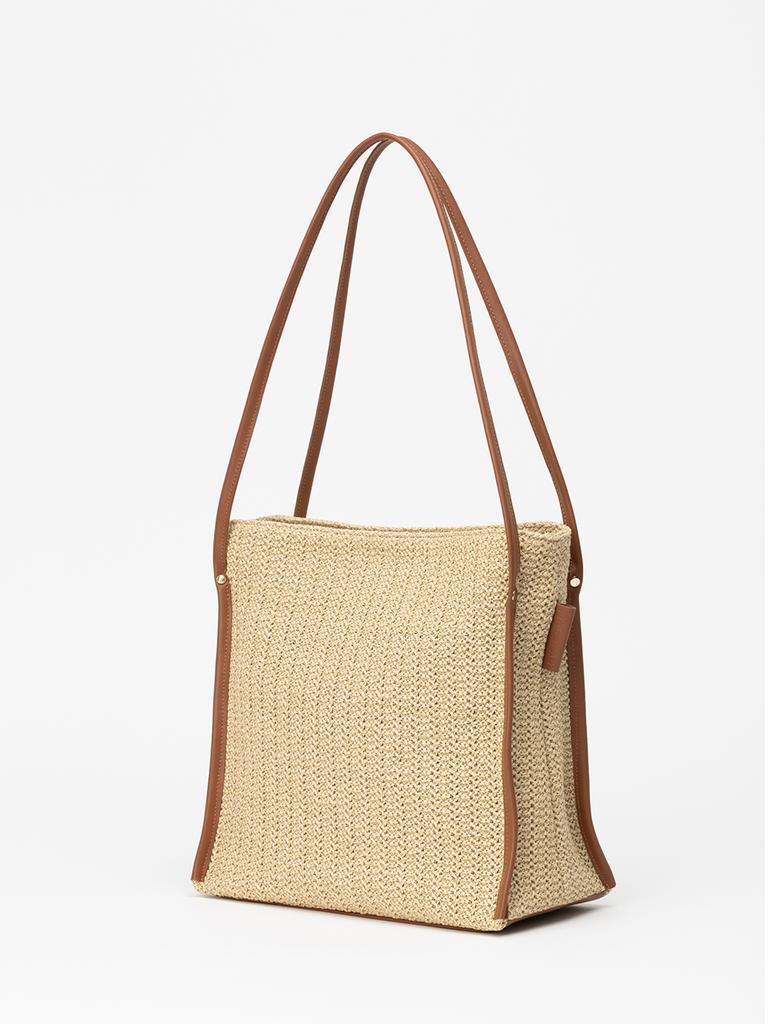 Jina In Ny Mykonos Shoulder Bag [Beige Combo]