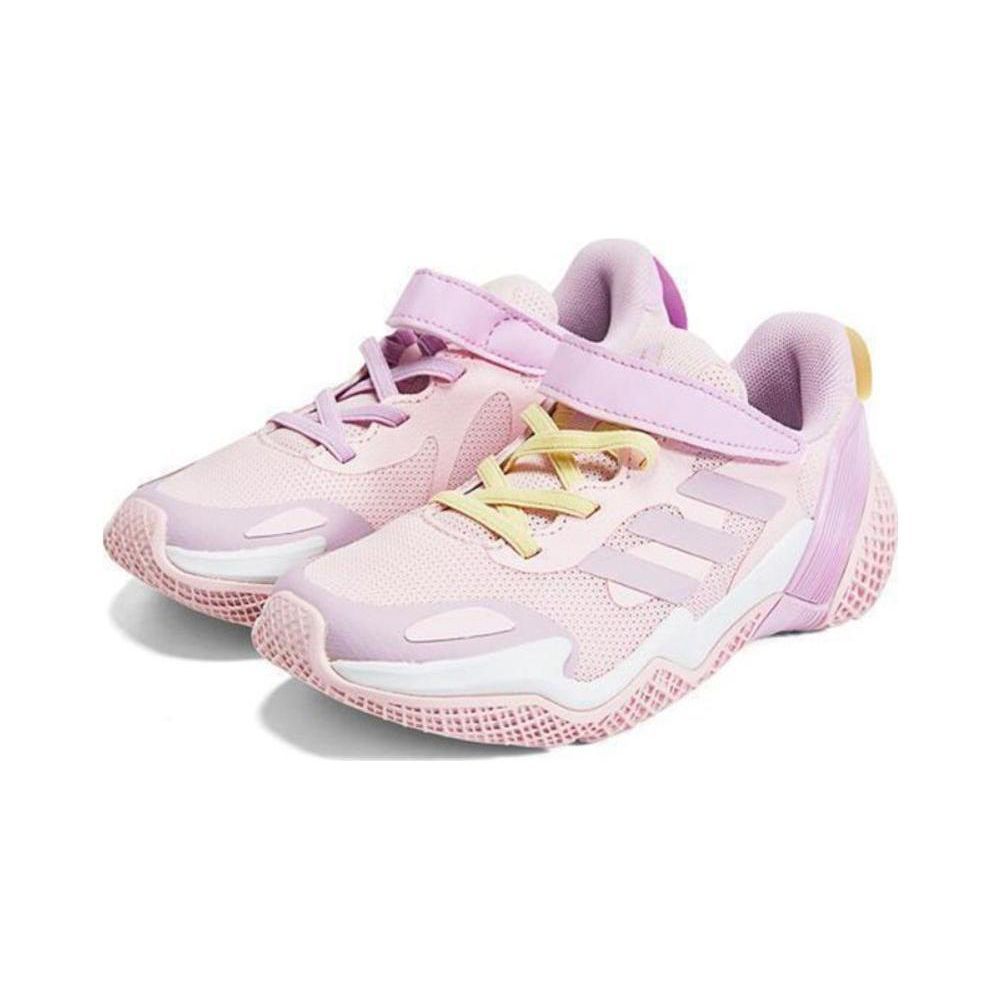 Adidas 4Uture Rnr El K Dual Color Shoelaces Lightweight Non-Slip Durable Low-Top Kids Running Shoes Kids Running Shoes Pink HP3068