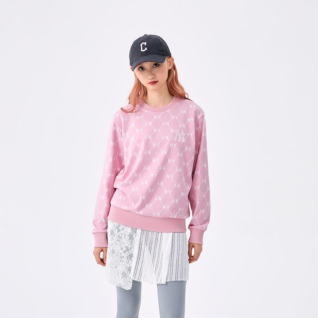 MLB MONOGRAM SS25 Sweatshirt Unisex Pink 3AMTM0151-50PKM
