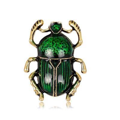 Stylish Colorful Oil Drip Beetle Brooch - Versatile European and American Enamel Design, Hot Sale