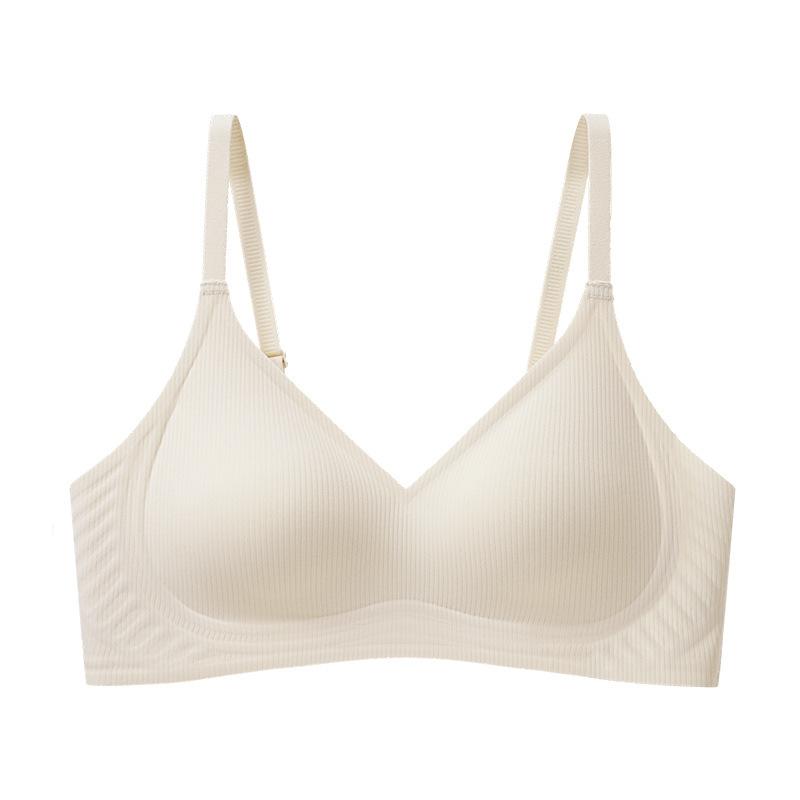 

Кружевное нижнее белье женское летняя тонкая коллекция против провисания маленькая грудь бесшовный бюстгальтер мягкий поддерживающий бюстгальтер прикрывающий M Size = 34/75 ABC Cup (105-60 kg)