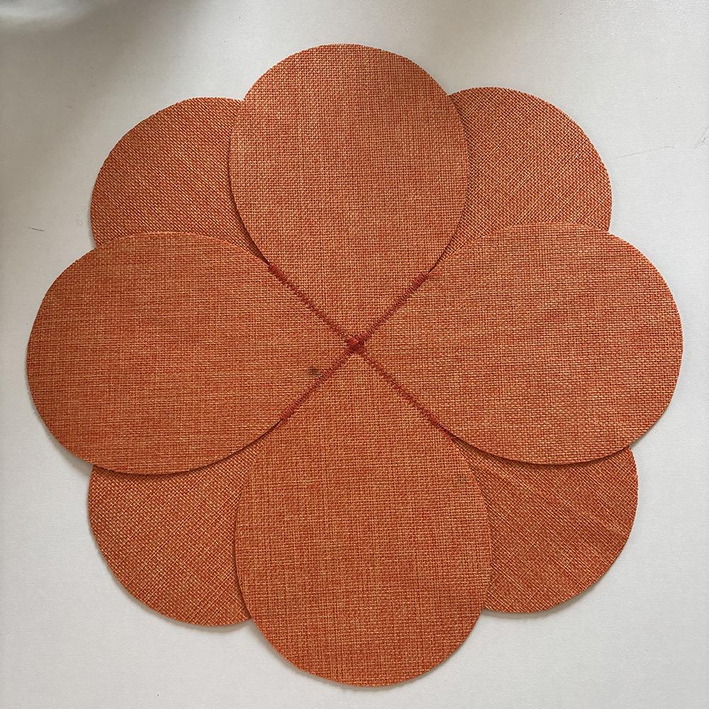 2PCS Sewing Petal Design Heat Insulation Pad Rustic Table Mat Kitchen Accessories Bowl Mat Kitchen коричневый