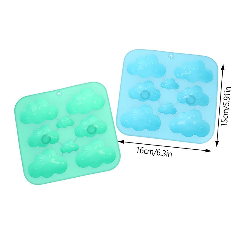 Силіконова форма для цукерок у формі хмари з 8 порожнинами, форма для випікання шоколадного пудингу, десертного торта, кухонний інструмент, свічка, миловаріння
