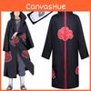 Naruto Akatsuki Uchiha Itachi Fantasia Cosplay Roupão Manto Capa Tecido Macio