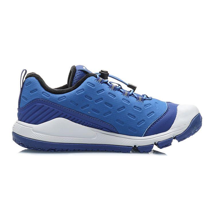 Li Ning Kids Outdoor Shock Absorbing Running Shoes Kids Shoes Blue YKEP012-1