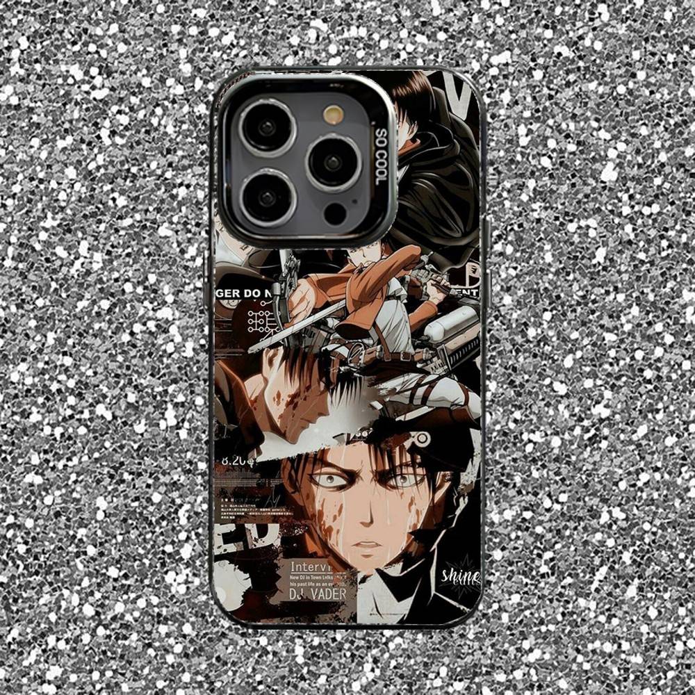 Levi Ackerman Phone Case For iPhone 16,15,14,13,12,11,Pro,XS,Max,Plus,Mini,SE Black Candy Matte Shockproof Cover