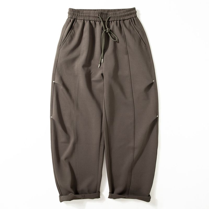 Men's Autumn New Soft Drape Sweatpants Japanese Retro Loose Wide-Leg Casual Straight Sports Pants