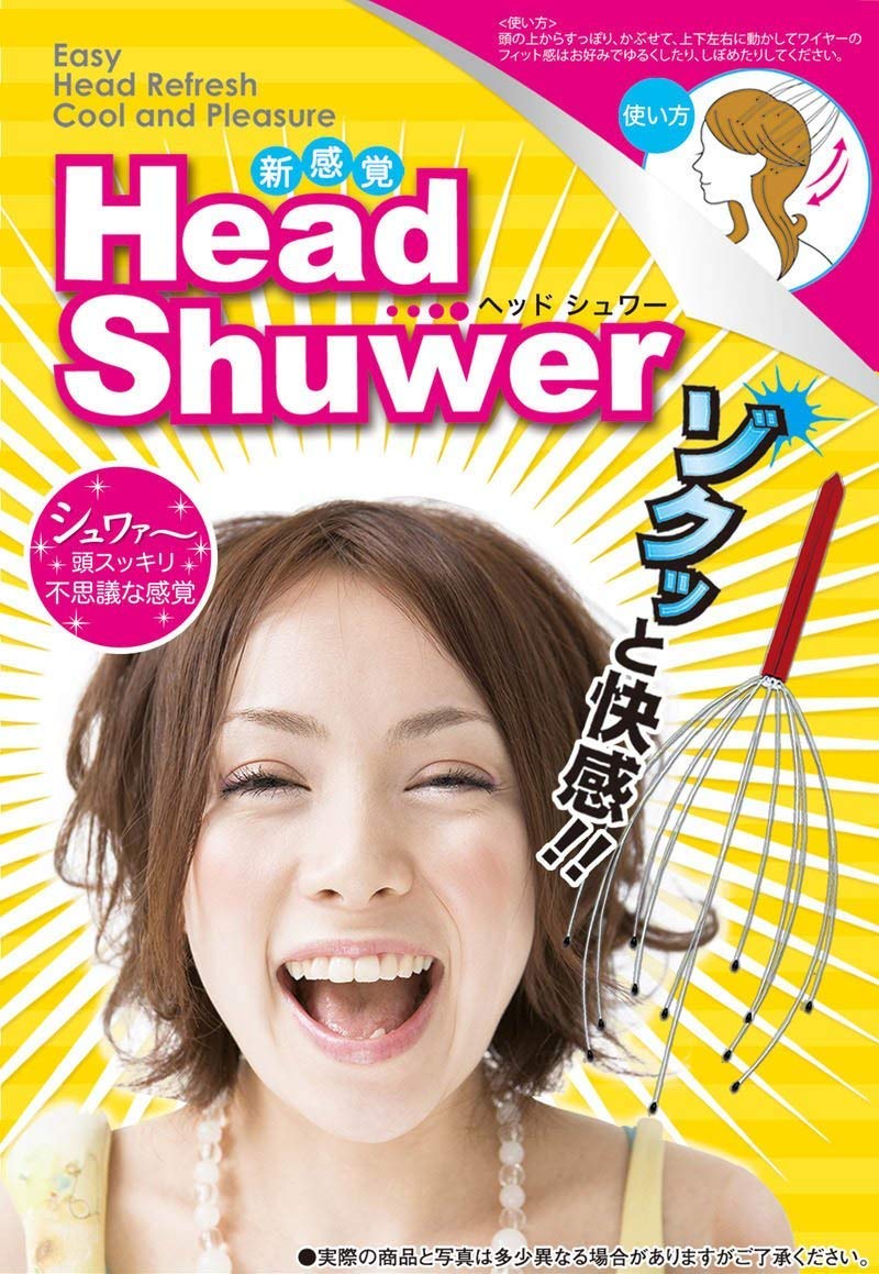 

Thrilling and refreshing head massager (red) /Head relaxation/Angel s mischief/Scalp massage/