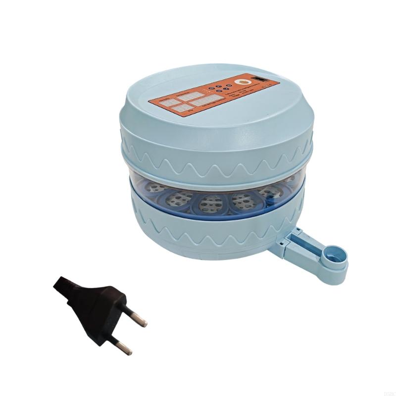 Automatic Eggs Incubator for Hatching 20 Eggs Clear Visibility and Humidity Control for Chicken and Duck Eggs синий