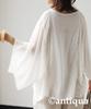 Antiqua Indian Cotton Lace Half One Size White Women's Blouse, Sleeve, IYA-00063, 03,