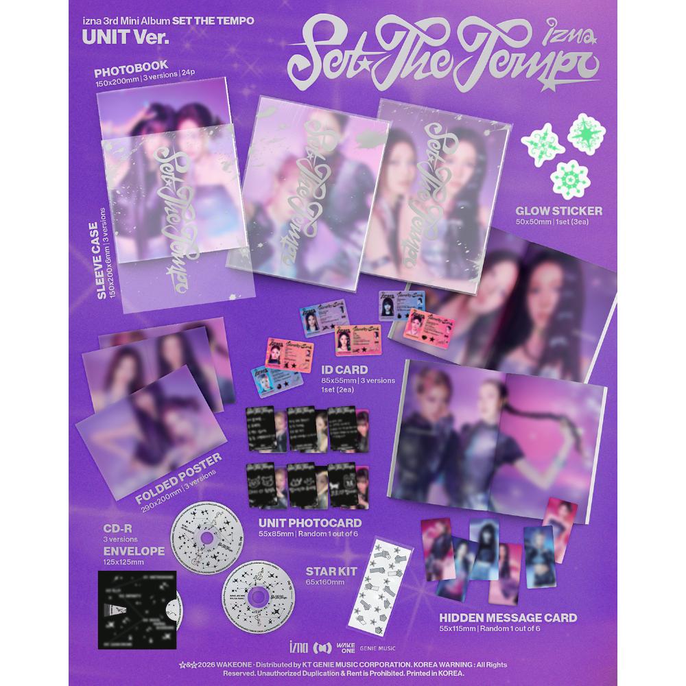 Izna 3rd Mini Album SET THE TEMPO Unit Ver.