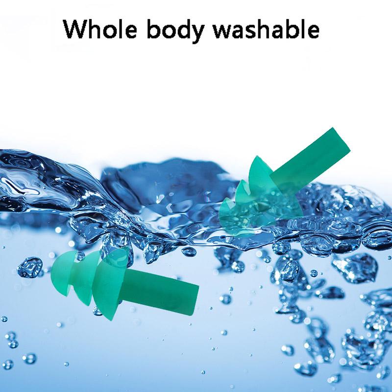 10 Pairs of Sleep Earplugs Noise Cancelling Earplugs Earplugs with String Ear Protection Tools Silicone Earplugs with Washable