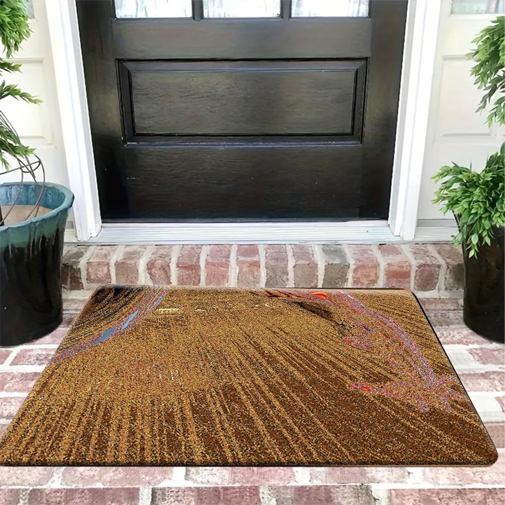 Marvel 1pc of Flannel Door Mat | Spider-Man in Heroic Pose Against The Night Sky - Patterned Design for Valentine S Day Decora 40x60cm