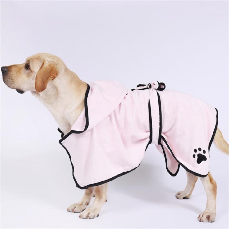Adjustable Hooded Bathrobe Dog Cats Bath Towel Quick Dry Swimming Grooming Towel