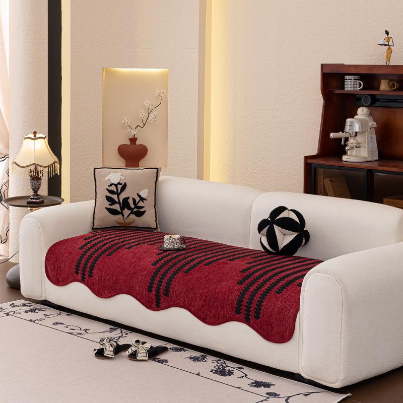 Special-Shaped Sofa Cushion Light Luxury  New Seat Cushion Universal Non-Slip Fixed Cover Cloth In All Seasons