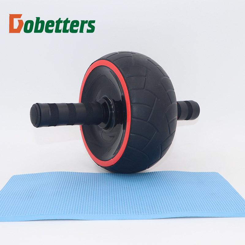 Non-Rebound Ab Wheel: Rubber Abdominal Muscle Roller for Fitness Training