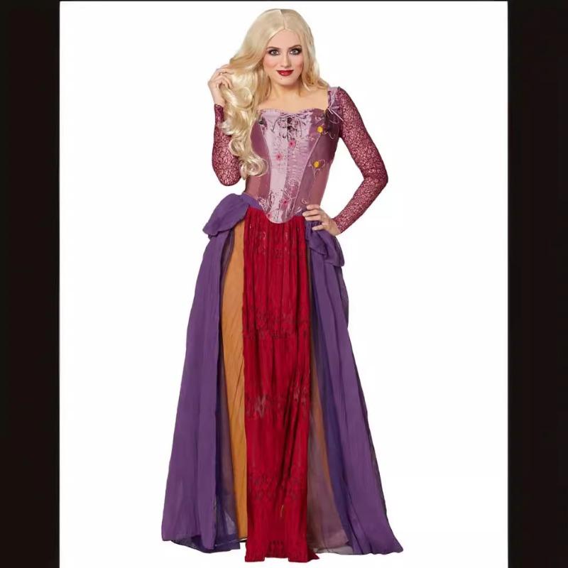 Halloween Witch Play Costume Witch Also Crazy Winifred Court Dress Stage Costume