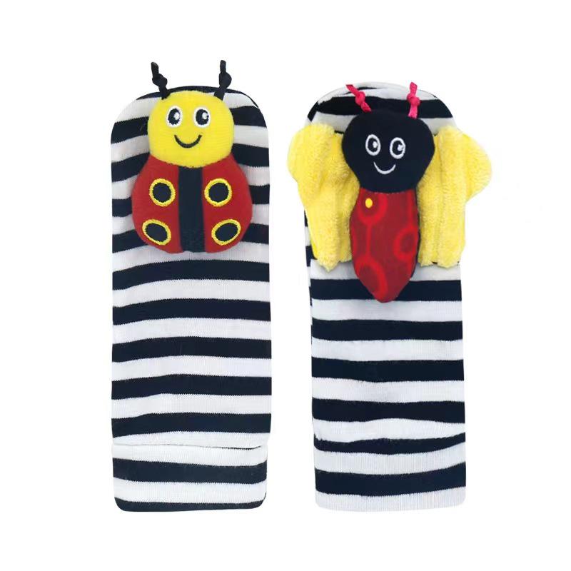 Newborn Baby Animal Wrist Rattle Toy Strap