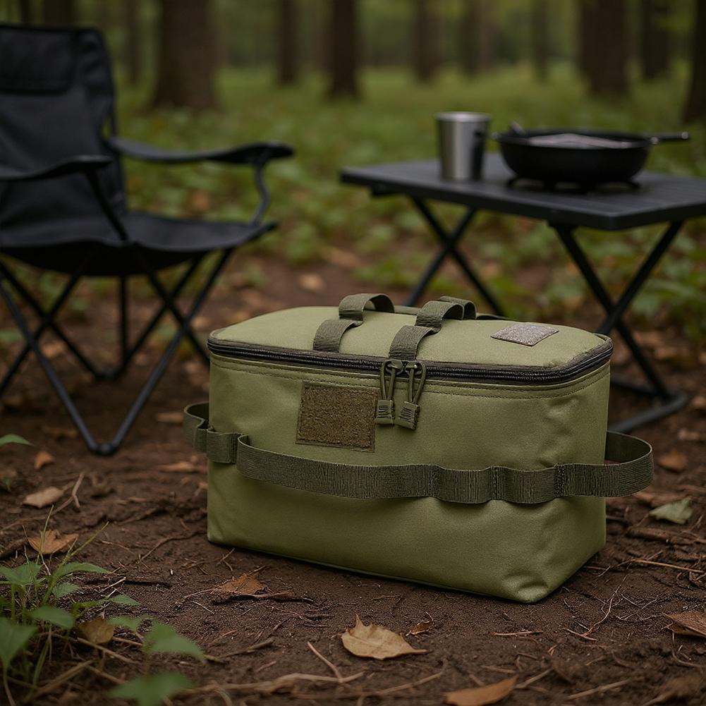 Picnic Cookware Container Foldable Portable Utensils Kit Box Heat-Insulating Waterproof Tool Storage Case for Outdoor Camping