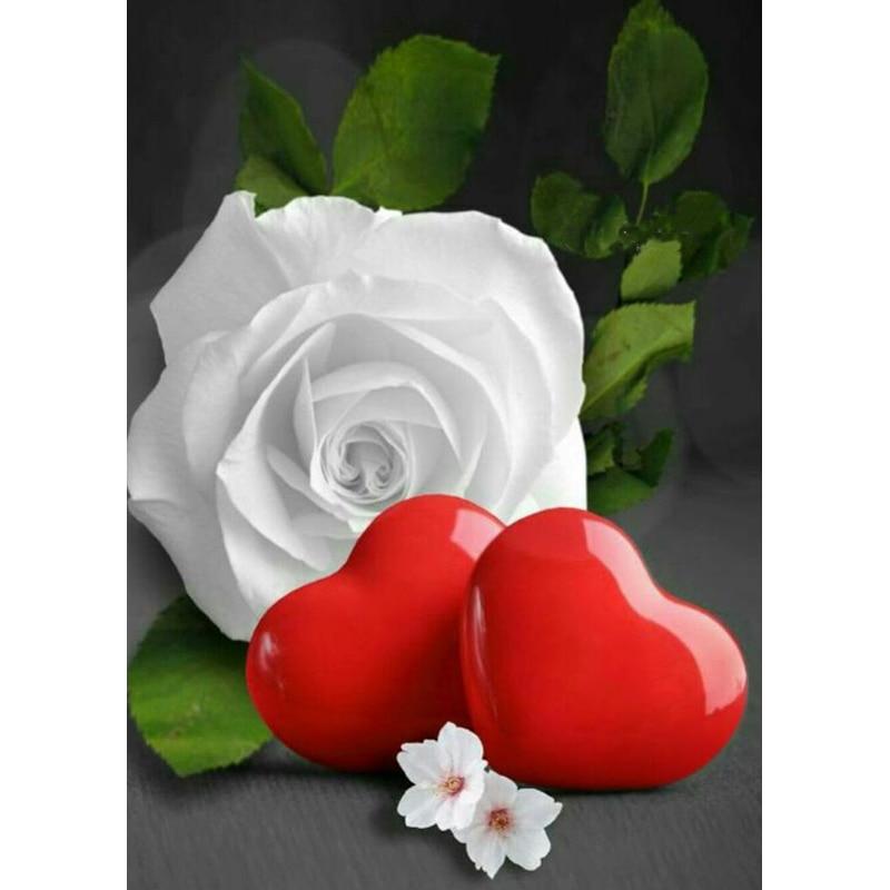 5D DIY Diamond Painting Orchid Scenery Flower Pictures Diamond Embroidery Full Round Rhinestones Crafts Home Decor Gift